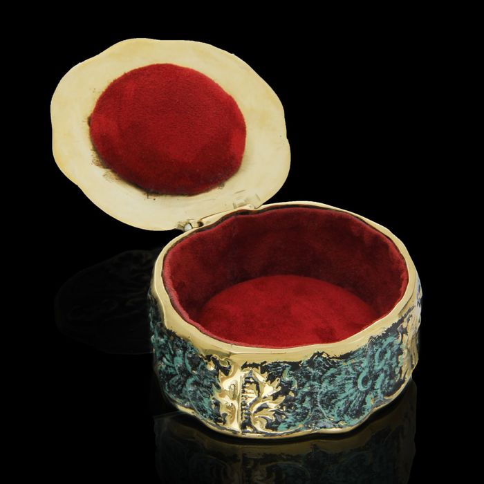 шкатулка серия "Антик", бронза, 5х11 см