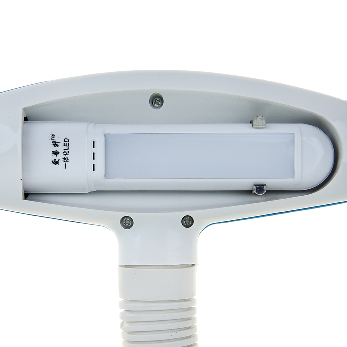 Лампа настольная LED, h=25 см, с подставкой для канцтоваров (V220/9 Вт) с выкл. голубая