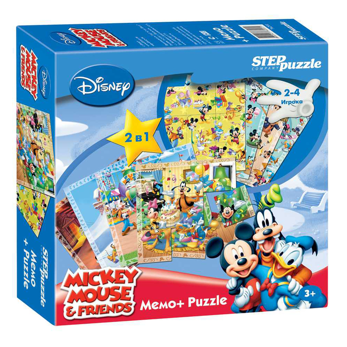 Игра "Микки Маус" Мемо-Puzzle