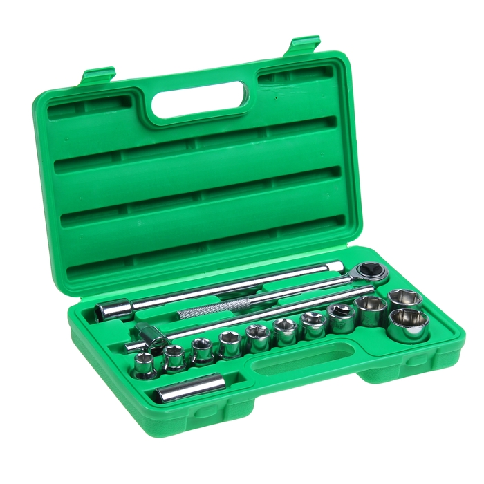 Набор торцевых головок TUNDRA basic, универсальный в кейсе 16 предметов