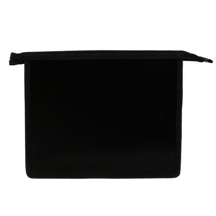 

Папка пластиковая А5, 230 х 190 х 55 мм, молния сверху, Calligrata "Офис", ПМ-А5-00, 0,5 мм, цветная, текстура "песок", чёрная