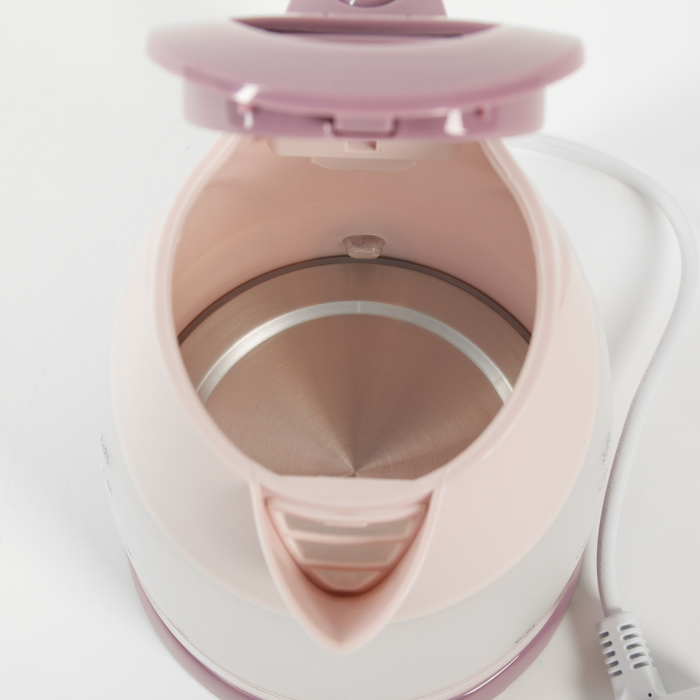 Чайник электрический Saturn ST-EK0004 белый / сиреневый 2000 Вт, 1.8 л