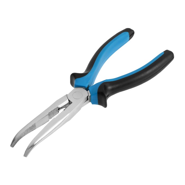 Длинногубцы изогнутые "TUNDRA premium" никелированные 200 мм