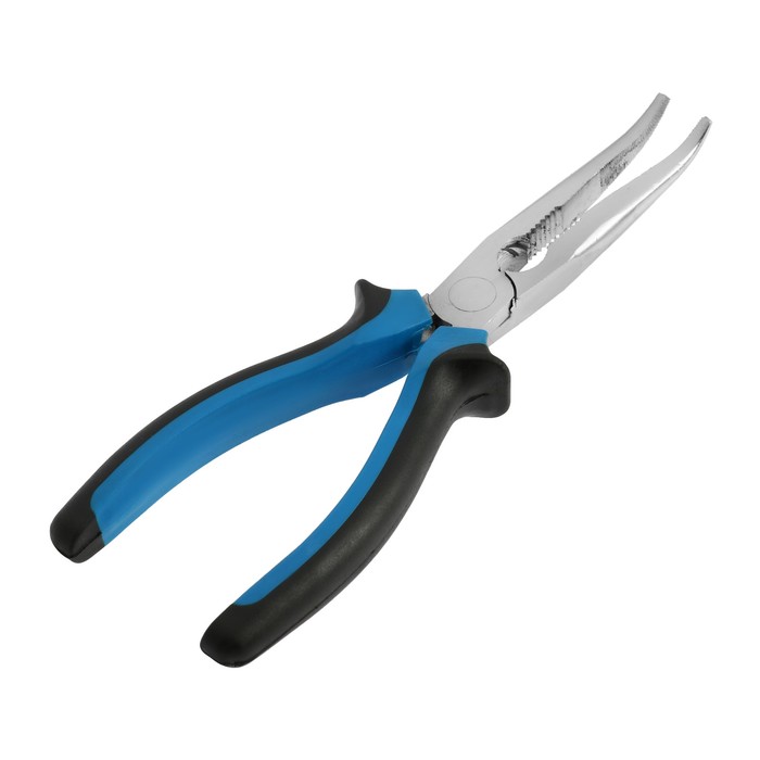 Длинногубцы изогнутые "TUNDRA premium" никелированные 200 мм