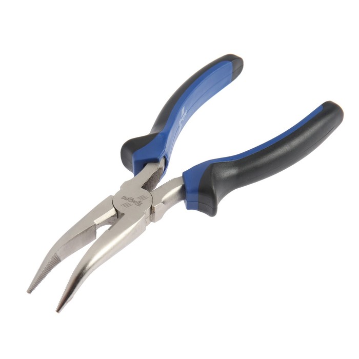 Длинногубцы изогнутые "TUNDRA comfort" никелированные 180 мм