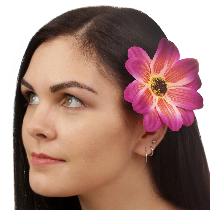 Зажим "Анютины глазки",(набор 2 шт) цвета МИКС