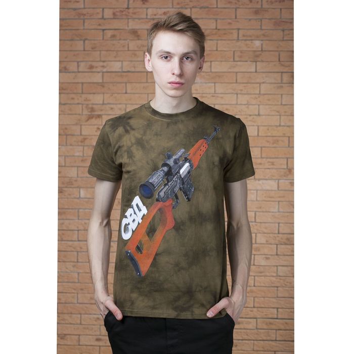 Футболка мужская Collorista 3D "СВД", размер M (46), 100% хлопок, трикотаж