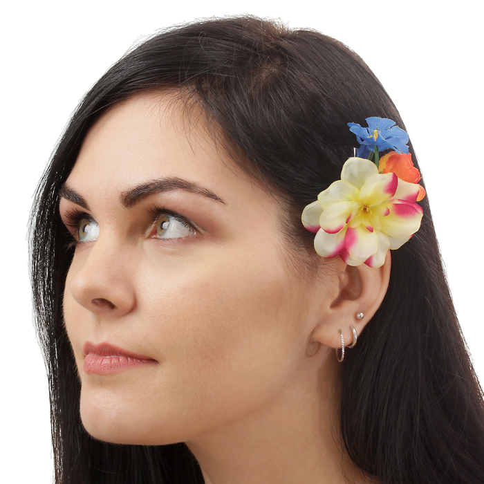 Зажим "Ирис",(набор 2 шт) цвета МИКС