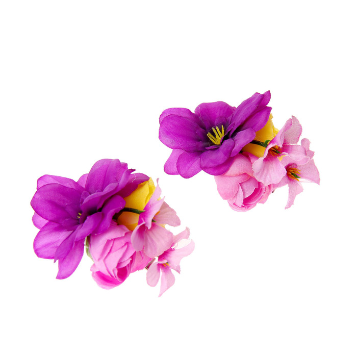 Зажим "Ирис",(набор 2 шт) цвета МИКС