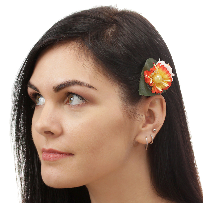 Зажим "Кувшинка",(набор 2 шт) цвета МИКС