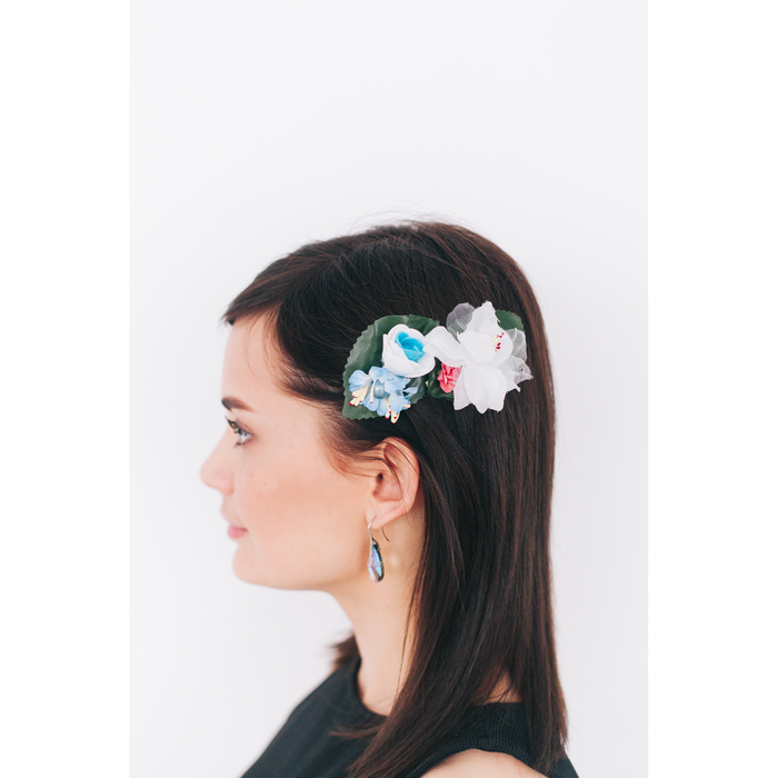 Зажим "Кувшинка",(набор 2 шт) цвета МИКС