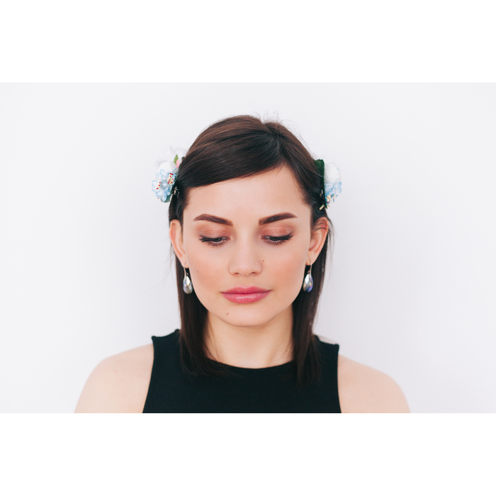 Зажим "Кувшинка",(набор 2 шт) цвета МИКС