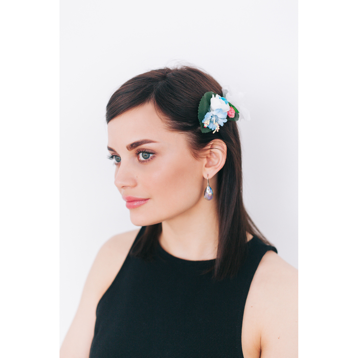 Зажим "Кувшинка",(набор 2 шт) цвета МИКС