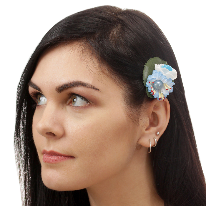 Зажим "Кувшинка",(набор 2 шт) цвета МИКС