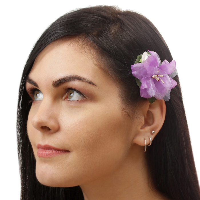 Зажим "Бегония",(набор 2 шт) цвета МИКС