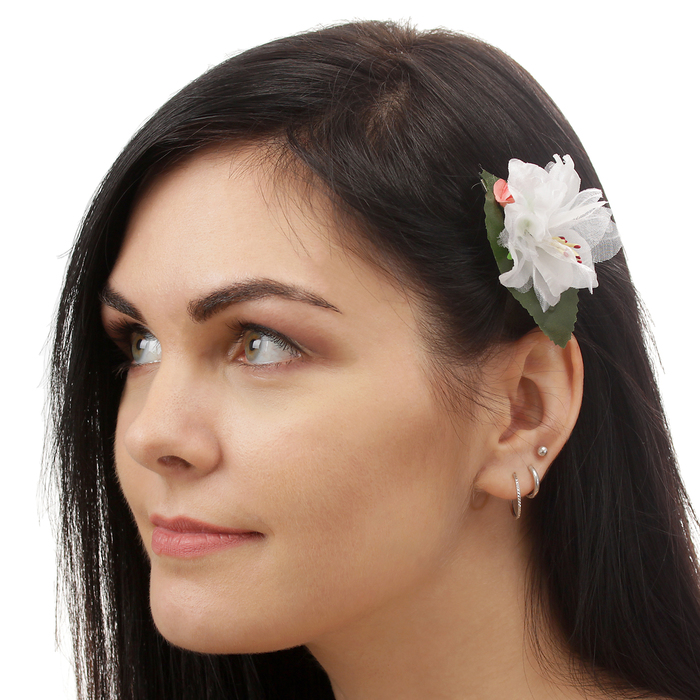 Зажим "Бегония",(набор 2 шт) цвета МИКС