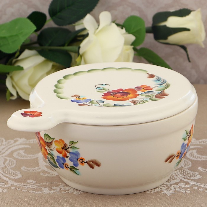 Салатник с доской "Цветы лета" 1 сорт