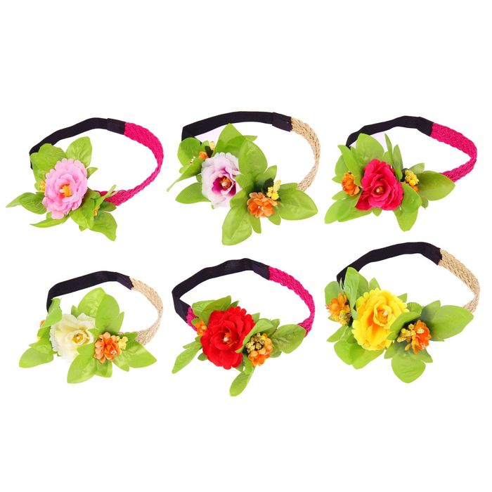 Резинка "Роза", цвета МИКС