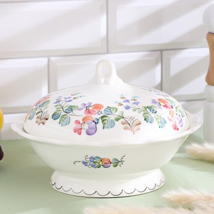 Миска с крышкой "Весенняя" 1 сорт, 820 мл