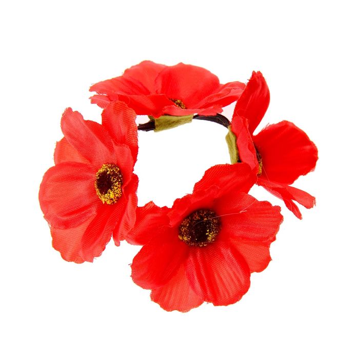 Браслет "Гербера", цвета МИКС