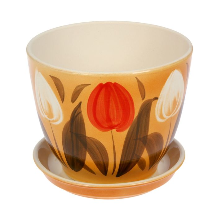 Кашпо "Кедр" тюльпан, 2,2 л