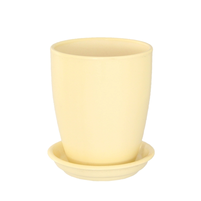 Кашпо "Мари" орхидейница, бежевое, матовое, 1,3 л