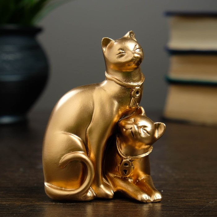 Статуэтка "Коты" ключик и замочек, бронза