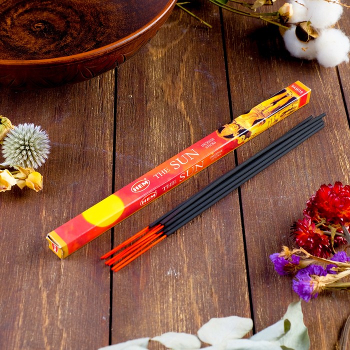 Благовония четырехгранник HEM The Sun Солнце 8 палочек в упаковке