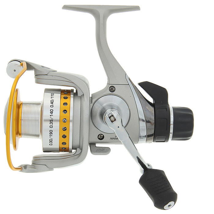 Катушка безынерционная "Волжанка Лидер 4000" (9+1подшипник), 0,30/190 м, задний фрикцион+запасная шпуля