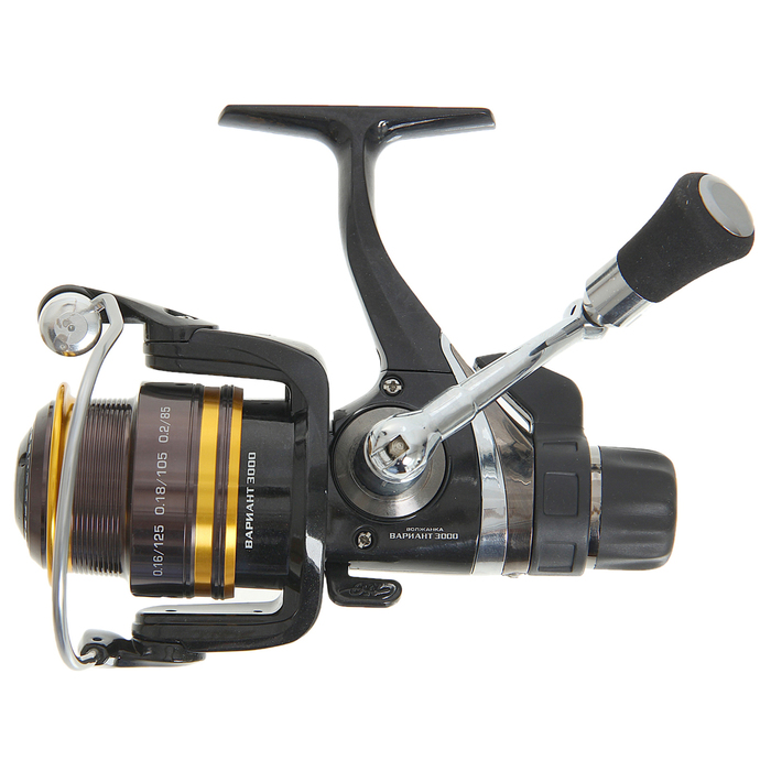 Катушка "Волжанка Вариант 3000" (9+1 подшипник) 0,16/125 м, задний фрикцион+запасная шпуля