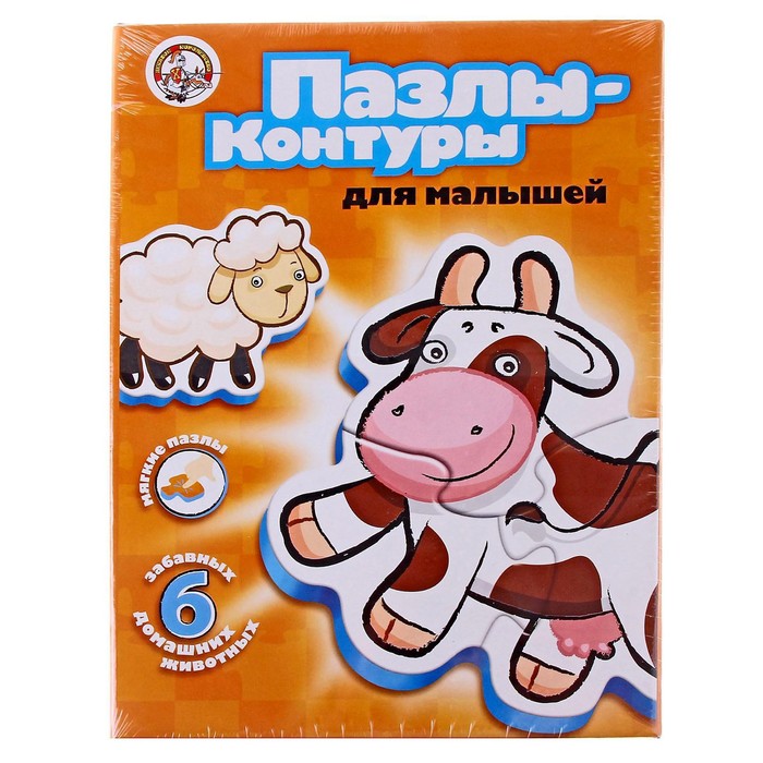 

Пазлы-контуры «Домашние животные», мягкие элементы