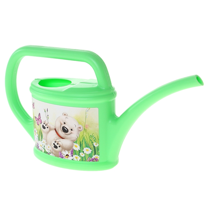 Лейка детская "Декор", цвет зелёный, 0,4 л