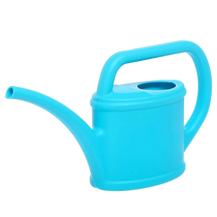 Лейка детская "Декор" 0,4 л, голубая, декор МИКС