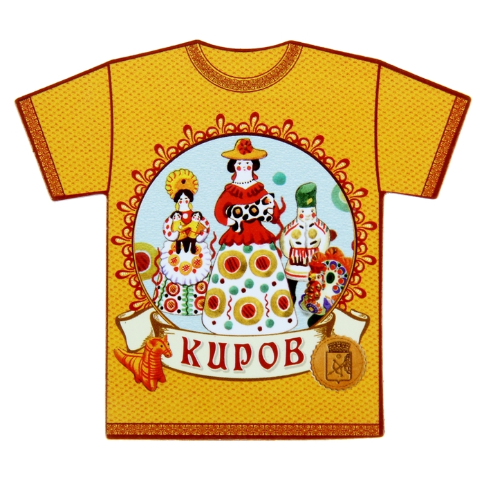Магнит в форме футболки «Киров»