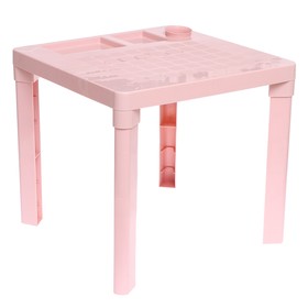 Детский стол с подстаканником, цвет розовый Ош