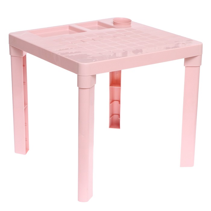 фото Детский стол с подстаканником, цвет розовый альтернатива