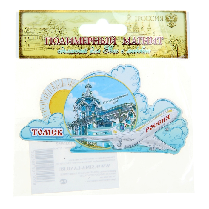 Магнит с самолётом "Томск"