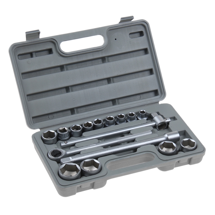 Набор торцевых головок TUNDRA basic, универсальный в кейсе 17 предметов