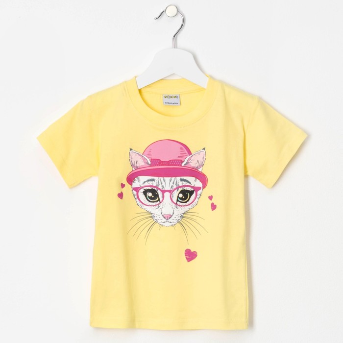 Футболка детская Collorista "Киска", рост 86-92 см (28), 1-2 года