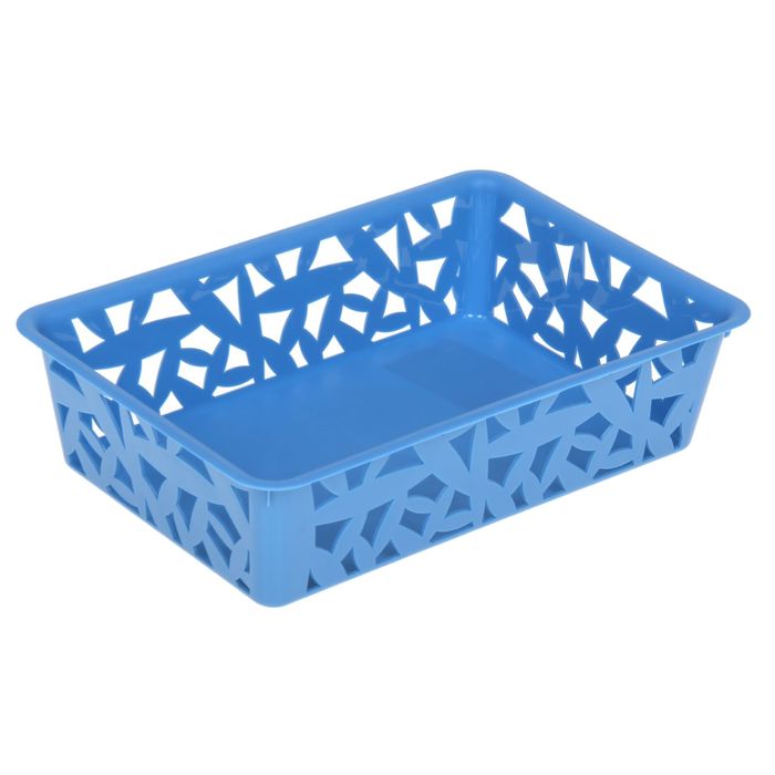 Корзинка универсальная 23,5х16х6 см "Резная", цвет МИКС