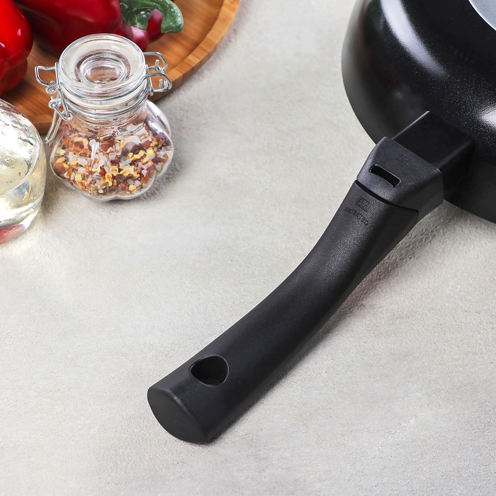 Сковорода 26 см Forte, стеклянная крышка, съёмная ручка