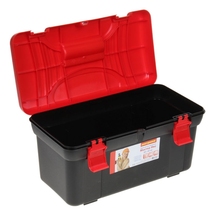 Ящик для инструментов "Мастер Икс", красная крышка