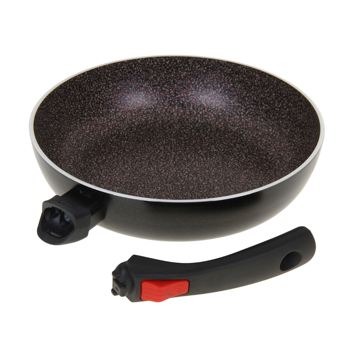 Сковорода глубокая 24 см Forte, съемная ручка