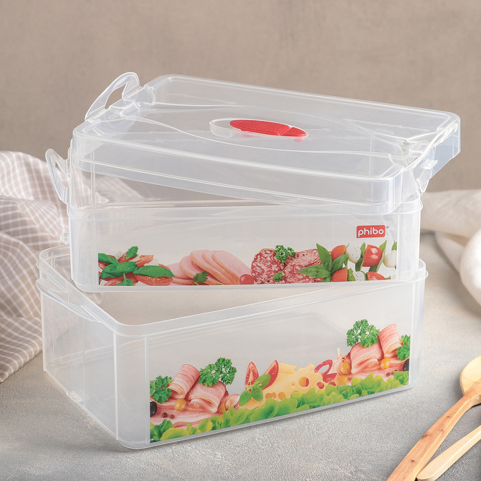 Контейнер пищевой Smart system 2 секции: 2 л, 3 л