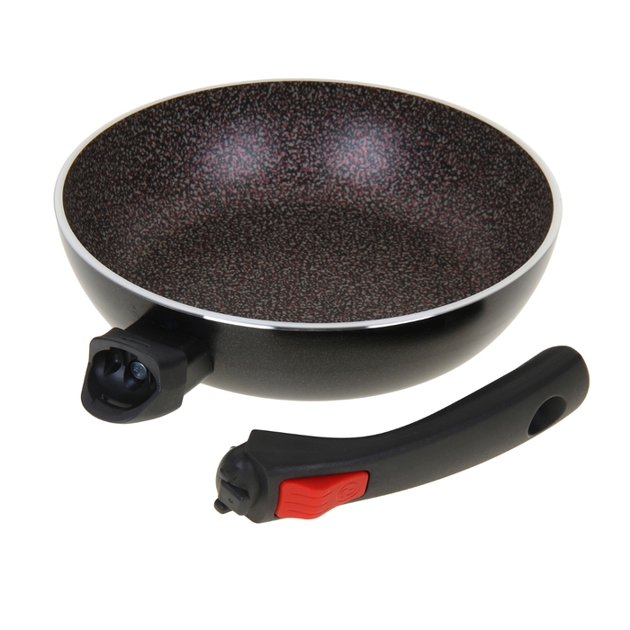 Сковорода глубокая 22 см Forte, съемная ручка