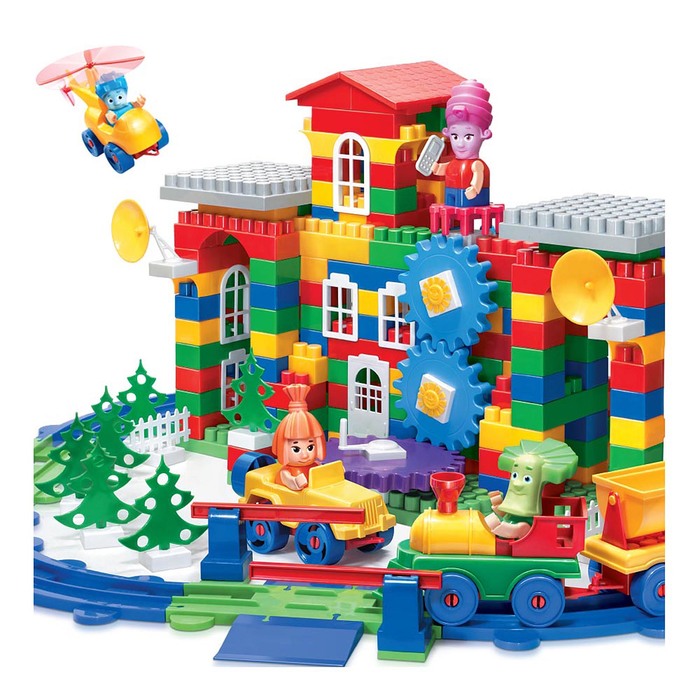 Фикси-конструктор "Симка, Нолик, Папус, Мася", 315 деталей