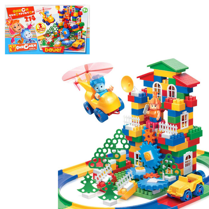 Фикси-конструктор «Симка и Нолик», 214 деталей