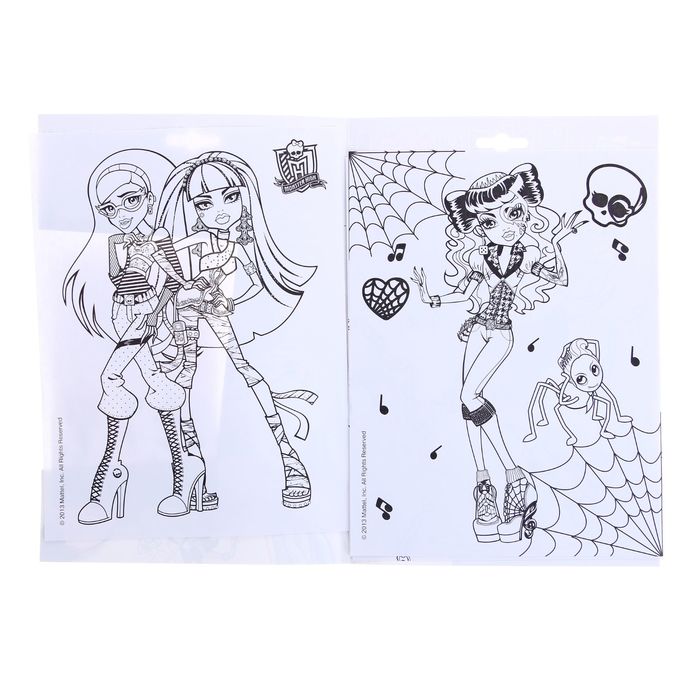 Наклейки и раскраски «Monster High»