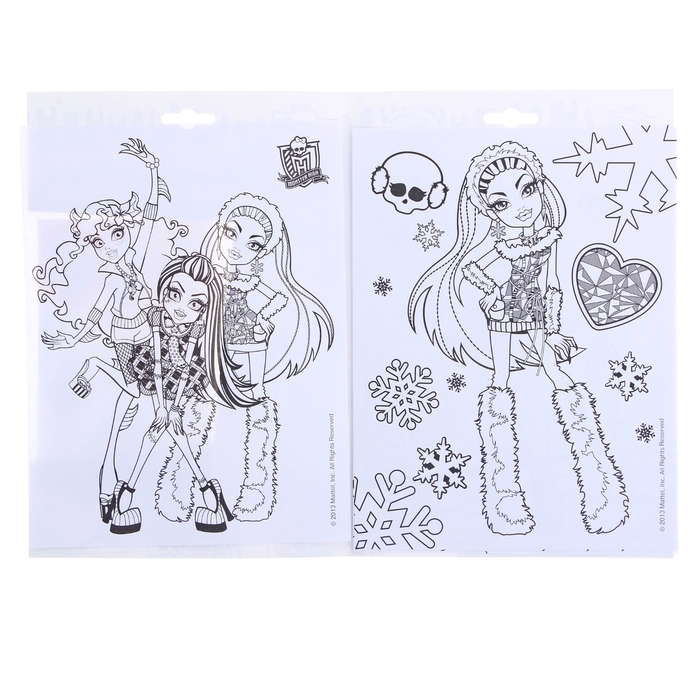 Наклейки и раскраски «Monster High»