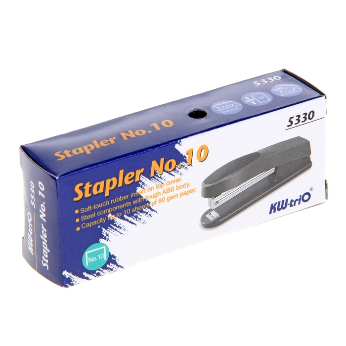 Степлер №10 10 листов KW-trio 5330 Trio микс